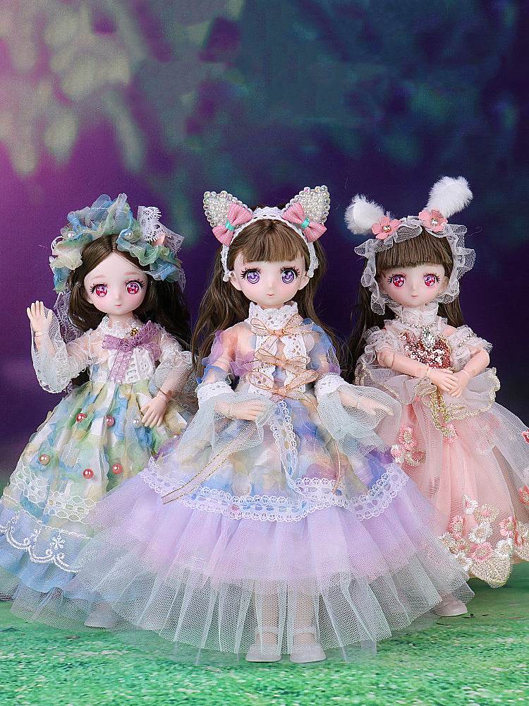 Dolls For Girls Ball Jointed Doll Toys Bjd 30cm Blue Eyes - ToylandEU
