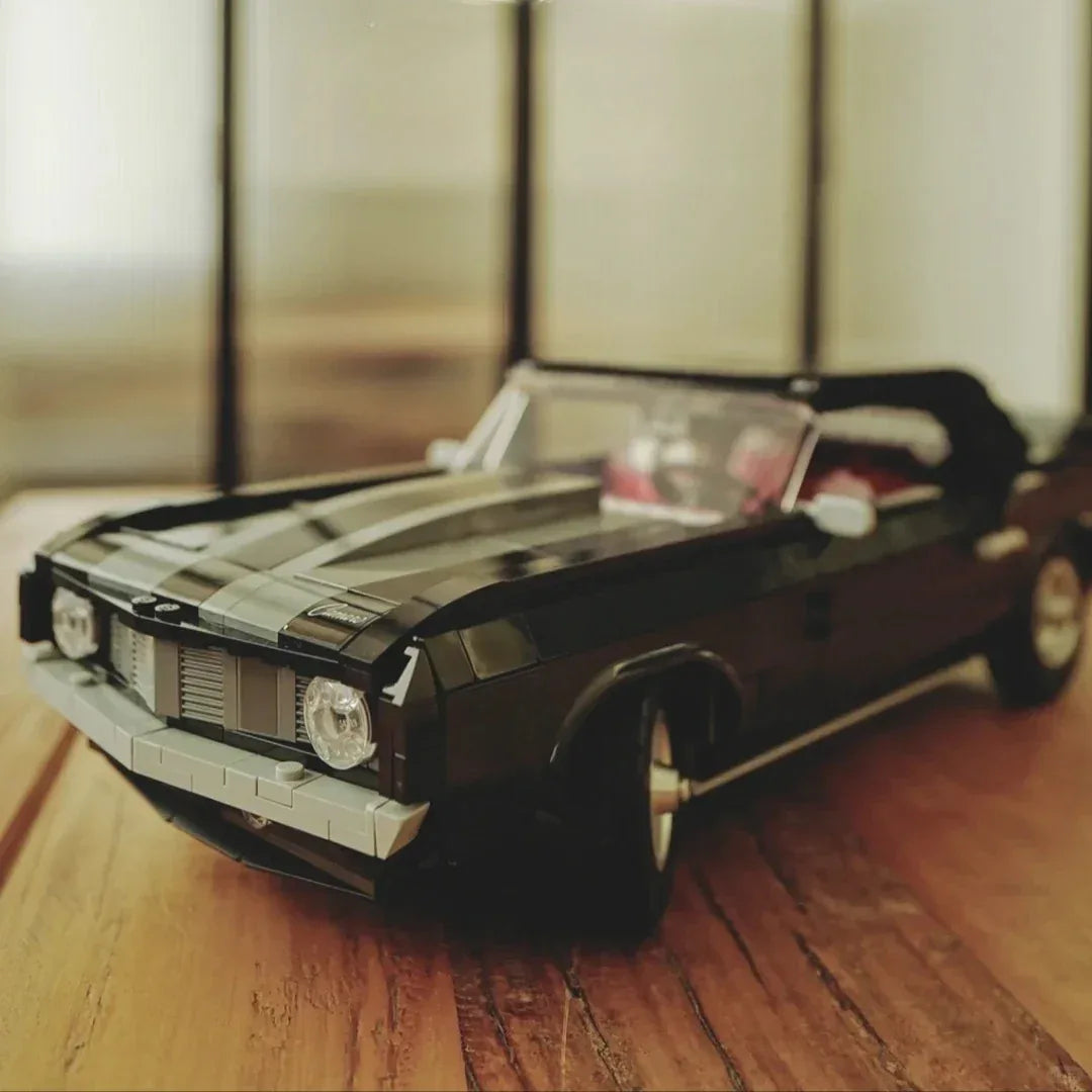 Retro Muscle Car Building Blocks Set For Kids Gift - ToylandEU