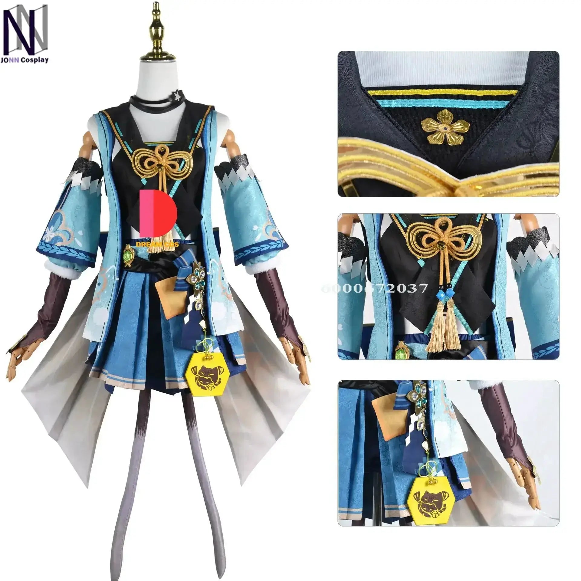 Genshin Impact Game Kirara Cosplay Costume Ears Tail Suit Women Wig Halloween Carnival Party Outfit Full Set Role Play Accessory - ToylandEU