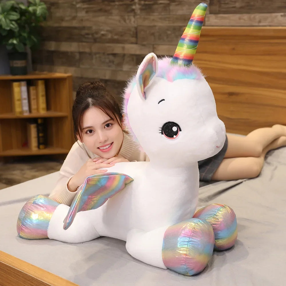 Nice Huggable Cute Unicorn Dream Rainbow Plush Toy High Quality Pink