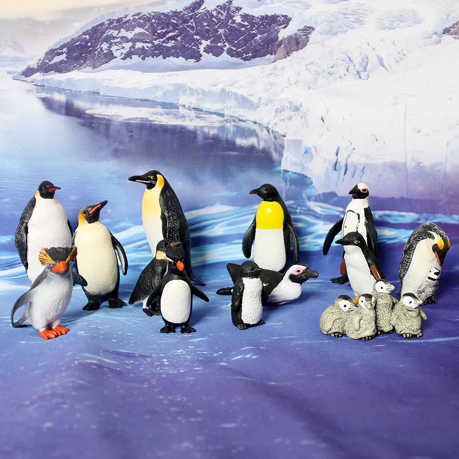 Realistic Plastic Penguin Growth Cycle Figurines with Various Varieties - ToylandEU