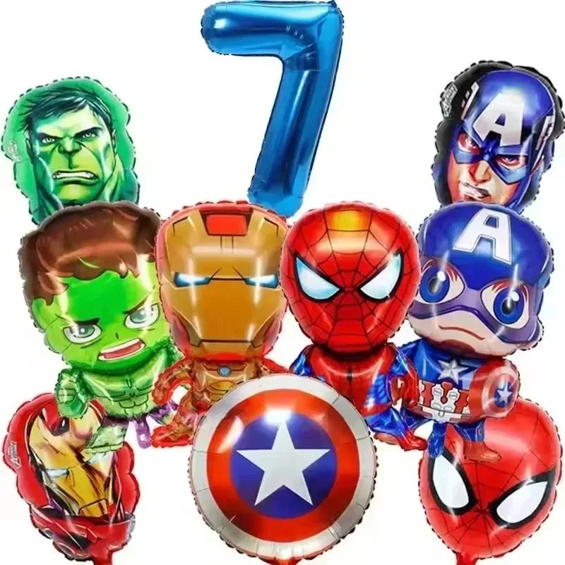 Spidey Tableware Kit | Plates And Cups | Latex Balloons | Birthday Backdrop