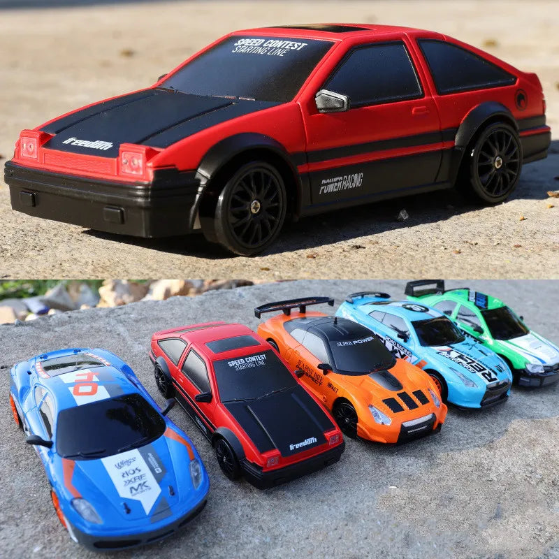 2.4GHz Drift Racing RC Car Toy AE86 Model GTR 4WD Vehicle for Kids - Christmas Gift