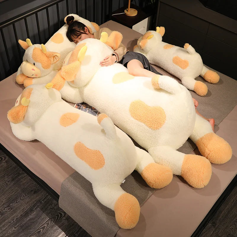 Charming Cow Plush Pillow Toy For Baby Sleep Comfort