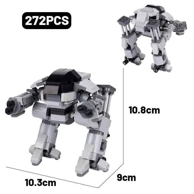 MOC Military Fighter Building Blocks Kit Combat Robots Gift Building Bricks MOC - ToylandEU