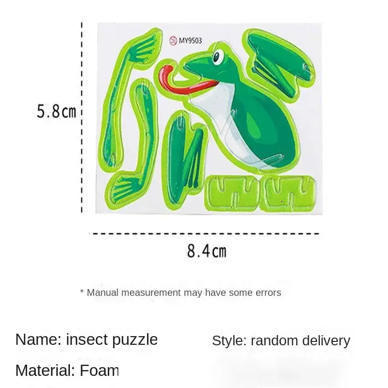 12-24pcs/bag 3D Animals Foam Puzzle Educational Toys for Kids Birthday Party Favor Guest Gift Classroom Rewards Goodie Fillers - ToylandEU