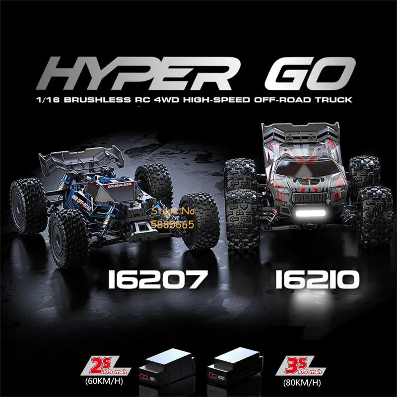 Brushless RC Car 1:16 Scale Off Road 80kmh Racing Edition