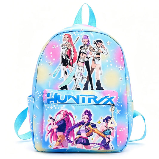 Pink Cartoon Backpack | 10-Inch Lightweight | Kindergarten School Bag