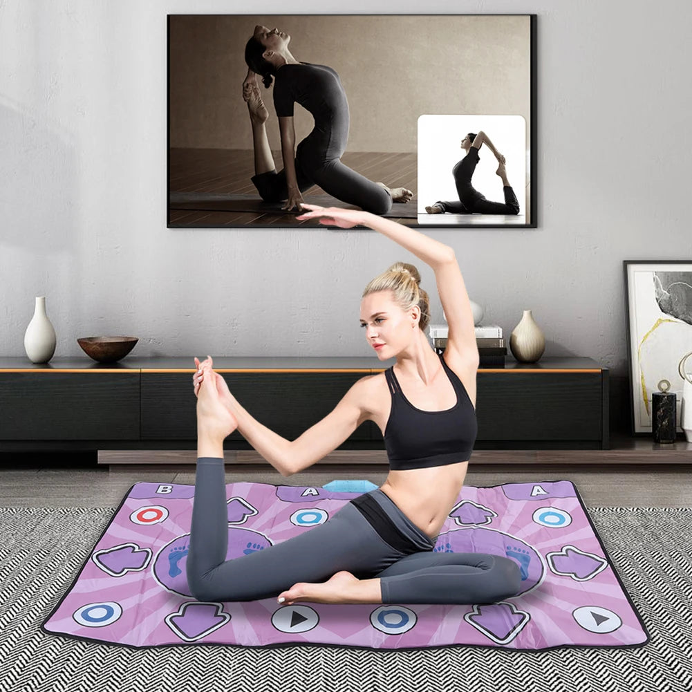 Dual User Dance Mat With Wireless Controller For Family Fun