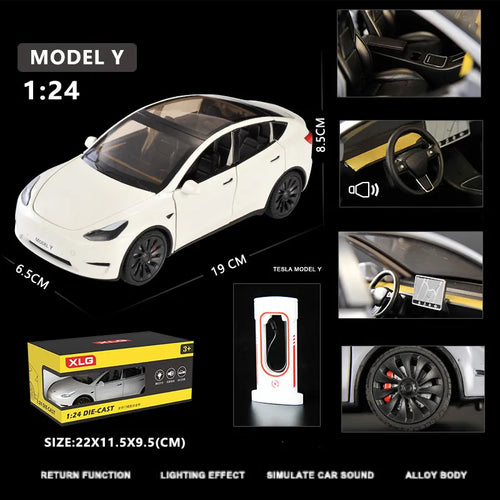 1:24 Simulation for Tesla MODEL Y SUV Alloy Cars Toy Diecasts Vehicles ToylandEU.com Toyland EU