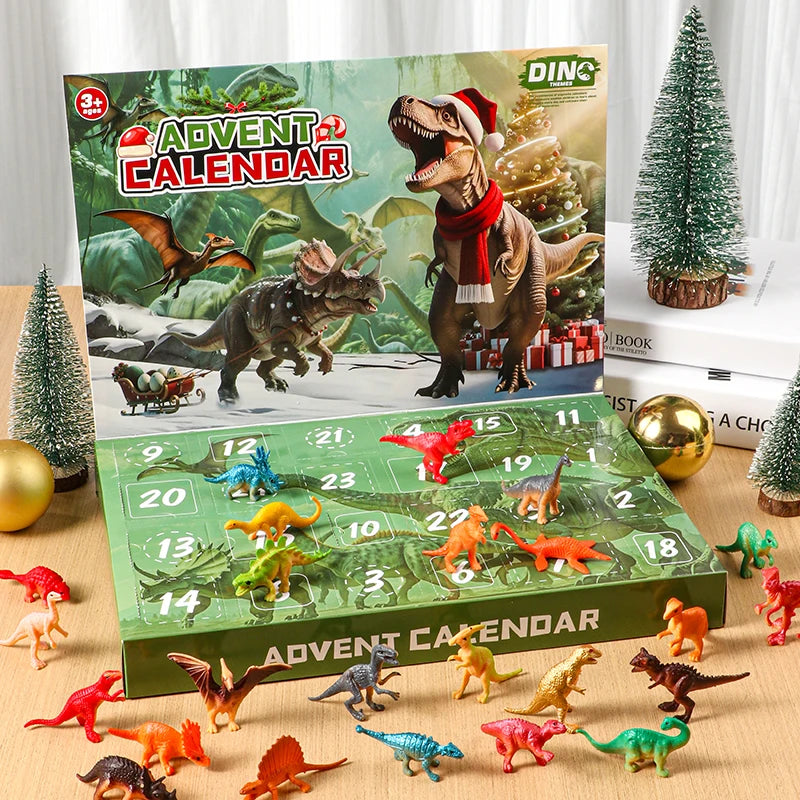 Advent Calendar | 2026 24 Day Dinosaur Toys | Different Dinosaur Figurines | Surprise Toy Set For Kids
