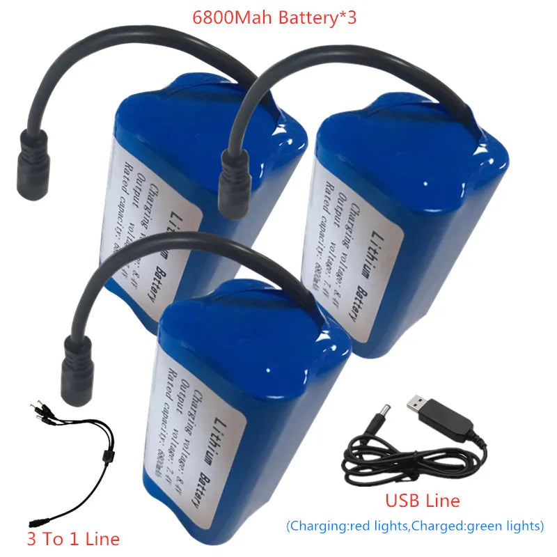 7.4V 13600Mah 6800Mah Battery For V020 V900 2011-5 V007 C18 H18 V18