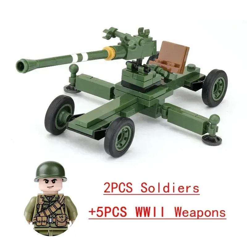 Lego Compatible Military Building Blocks Set With Weapons - ToylandEU