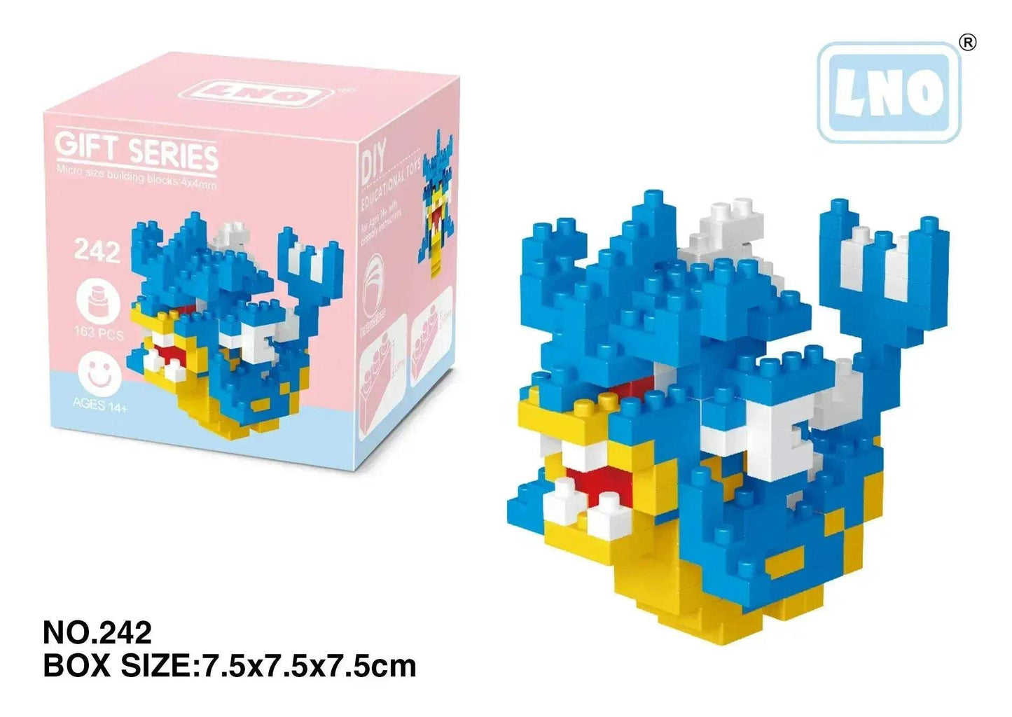 Pokemon Nanoblock Charizard Kyogre Groudon Rayquaza Set Educational - ToylandEU
