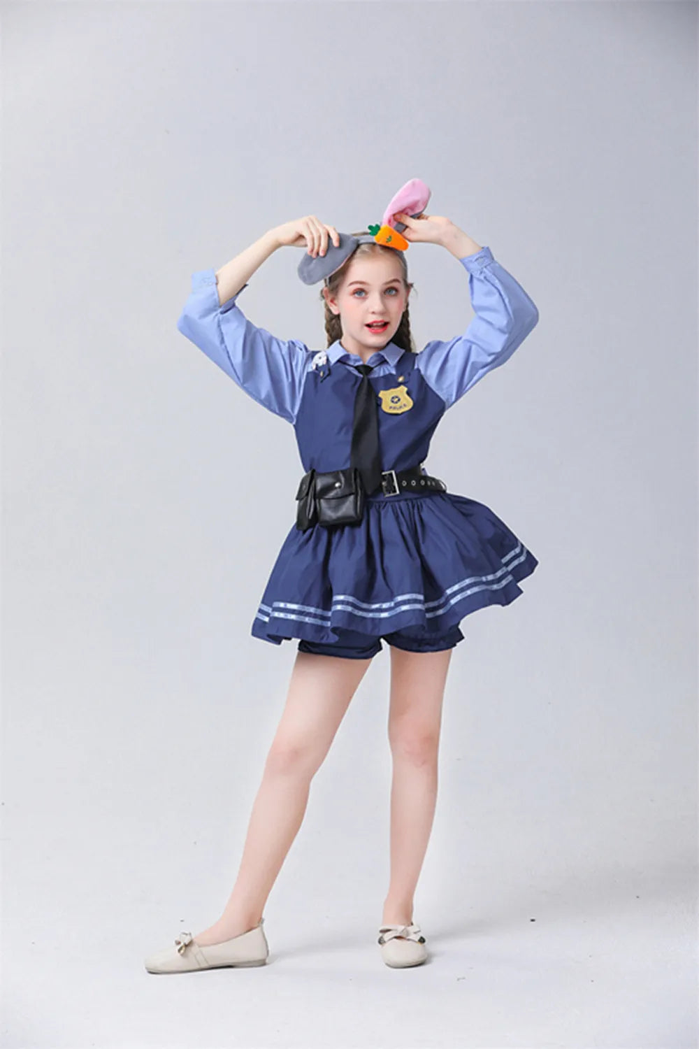 Adorable Judy Hopps Cosplay Costume Set for Girls - Adventure Awaits!