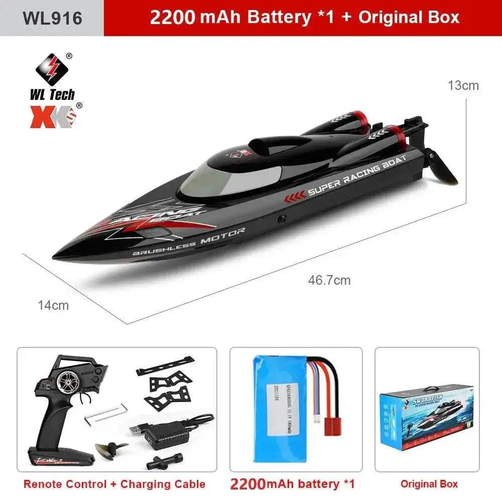 WLtoys WL916 WL912-A RC Boat High Speed Remote Control - ToylandEU