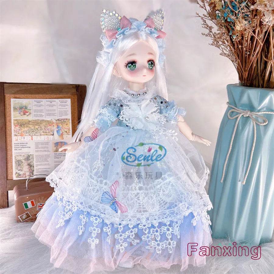 Attractive Anime Eyes 1/6 Bjd Dolls for Kids Girls Dress Up - ToylandEU