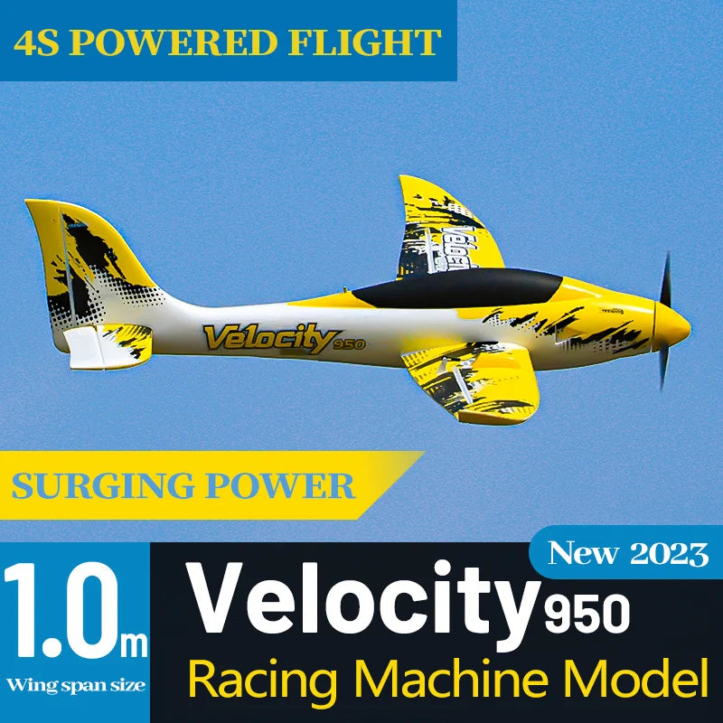 RC Freewing Velocity Patrol Racing RC Airplane - Fixed Wing Model with 6 Channels