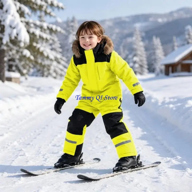 Kids Ski Suit | Waterproof Windproof | Warm Lining Detail | Boys Girls