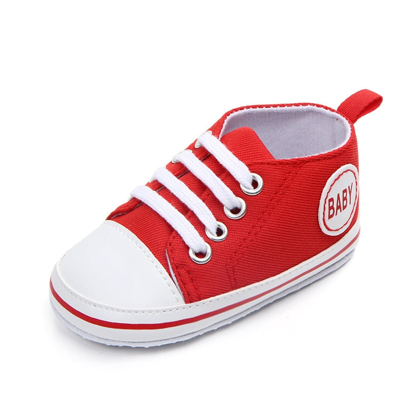 Fashionable Bling Canvas Shoes for Baby Girls - Soft Sole Toddler Sneakers Toyland EU