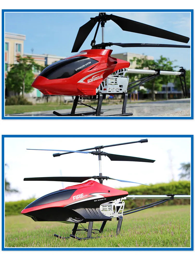 RC 80cm Remote-Controlled Helicopter with Anti-Fall Design - Durable Outdoor Toy Aircraft for Kids' Birthdays