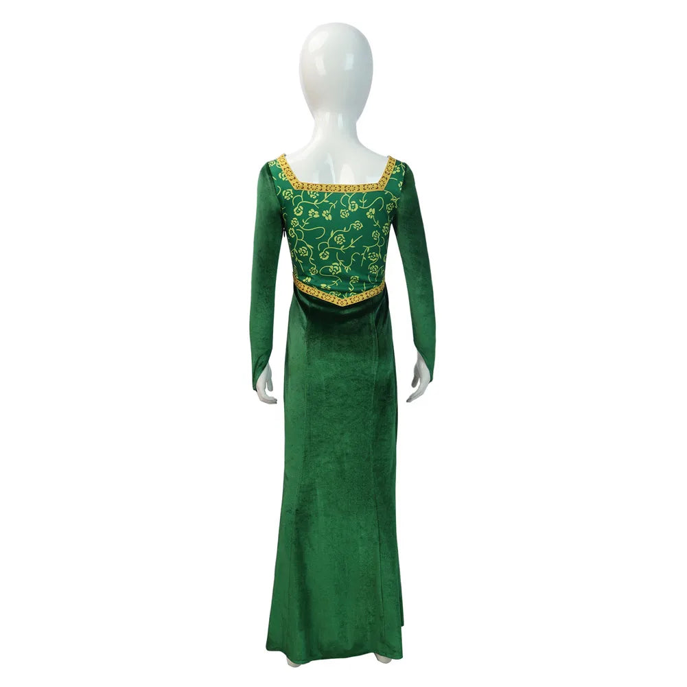 Fiona Green Princess Costume - Enchanting Kids Halloween Dress