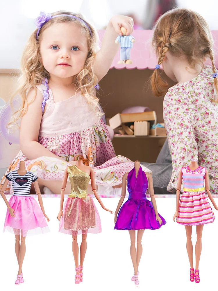 32Pcs Doll Clothes Set For Girls Doll Dress Up Collection