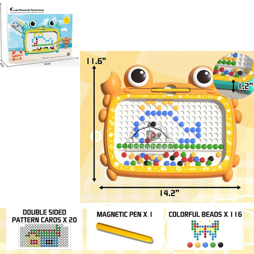 Magnetic Doodle Board for Kids with Pen Beads and Drawing Booklets ToylandEU.com Toyland EU