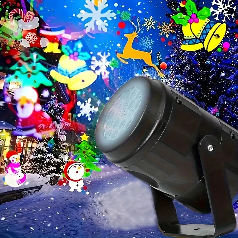 LED Projector Light | USB Powered | Rotating Design | Festive Home Decor