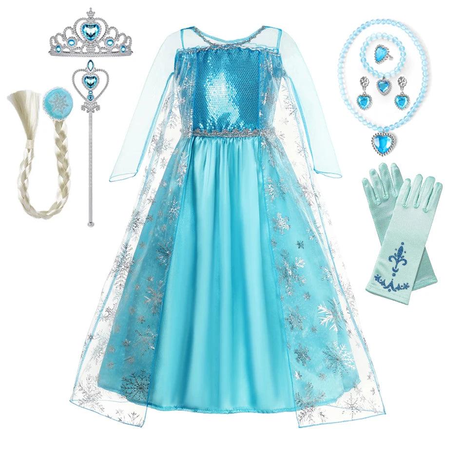 Girls Princess Costume | Elsa Inspired | Toylandeu™