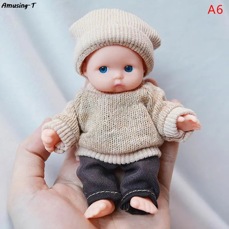 Mini Silicone Reborn Dolls 12cm Realistic Baby Doll Toy