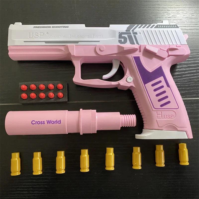 Foam Dart Pistol | Shell Ejection | Toylandeu™