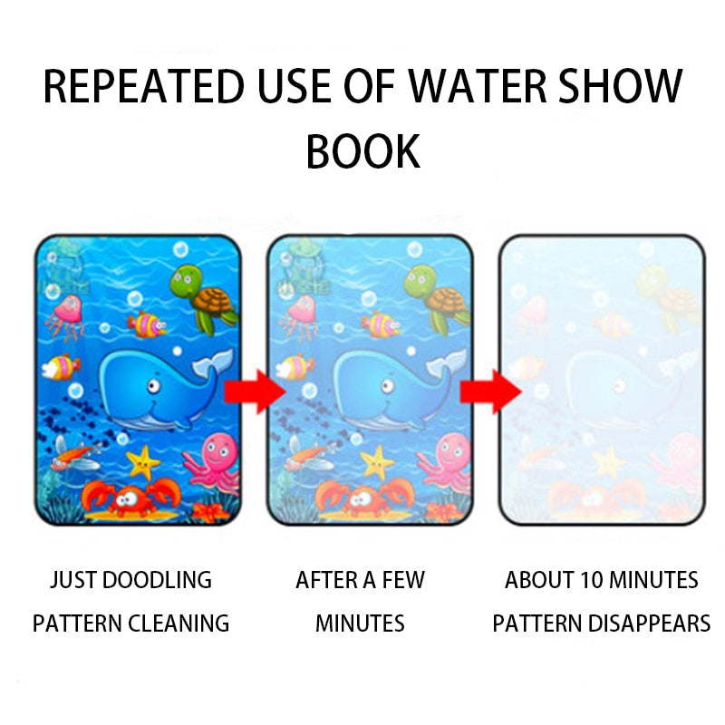 Magical Water Drawing Book for Sensory Education and Fun - ToylandEU