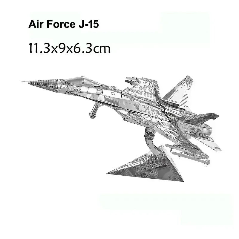 3D Metal Puzzle | Military Aircraft Kit | DIY Model Kit | J-20 J-10B