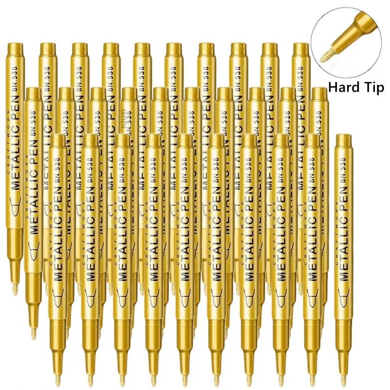 Metallic Paint Pens | Brush Tip Nib | Toylandeu™