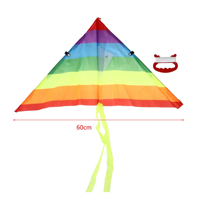 Rainbow Kite with 50 Meter Kite Line for Children - ToylandEU