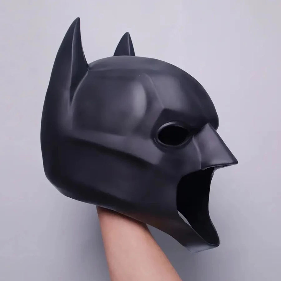 Cosplay Mask | Bat Style Black Latex | Half Face Design | One Size Adults Unisex