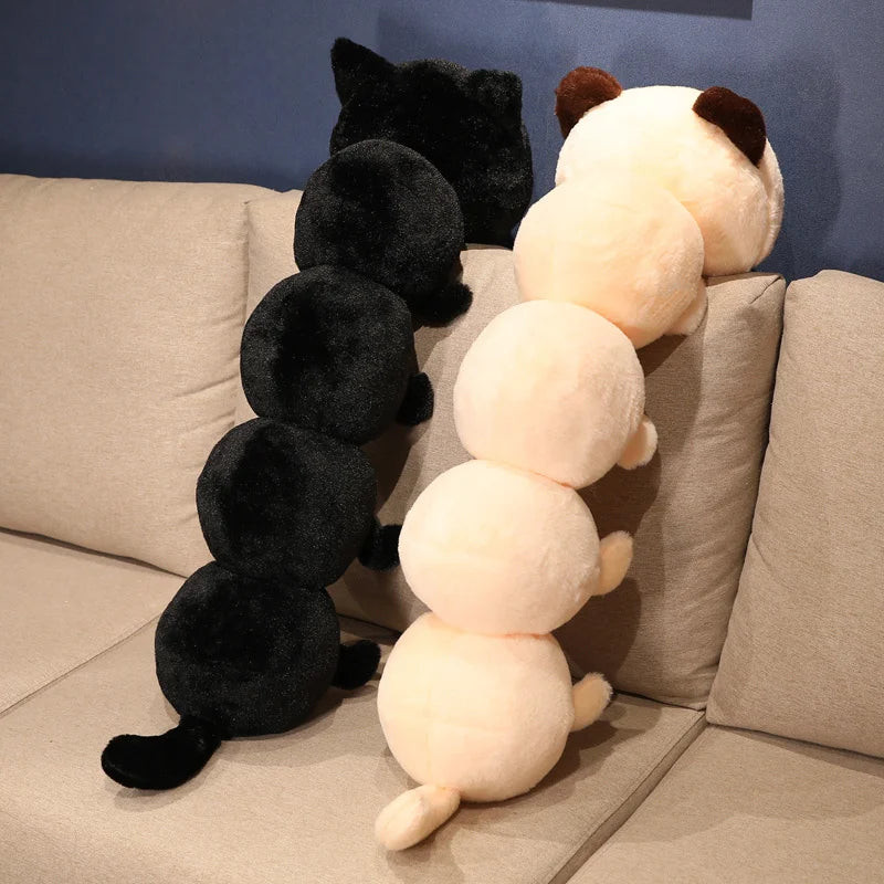 Giant Cat Plush Pillow | Soft Plush Fabric | PP Cotton Filling | Black Cat Design