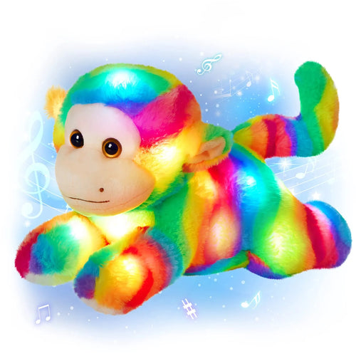 Rainbow Cat Plush Toy with LED Glow and Music ToylandEU.com Toyland EU