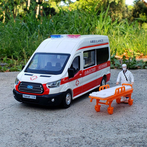 Ford Transit Alloy Ambulance Diecast Metal Toy Car Model 1:34 Scale ToylandEU.com Toyland EU