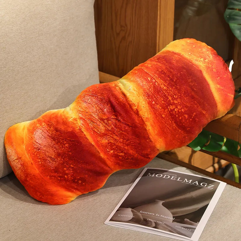 Bread Plush Toy | Multiple Styles | Cotton Filling | Baguette Croissant Hotdog