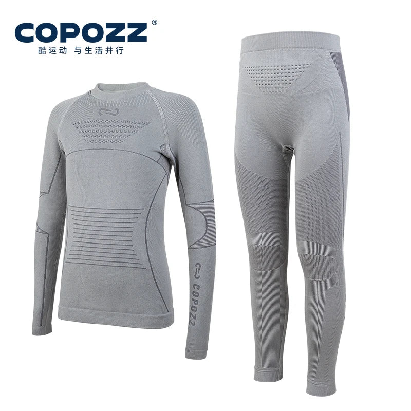 Kids Thermal Underwear Set | Winter Breathable Build | Ski Boys Girls