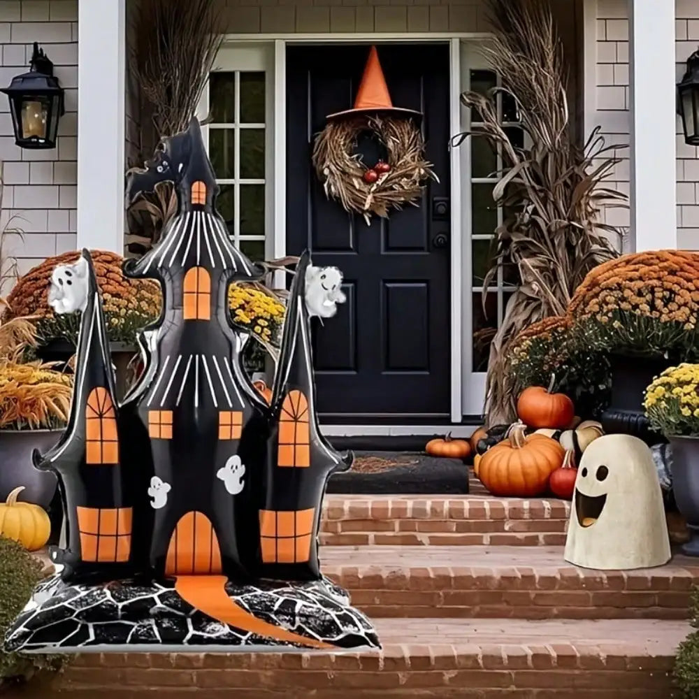 Castle Foil Balloon | 59 Inch Height | Halloween Design | Party Decor