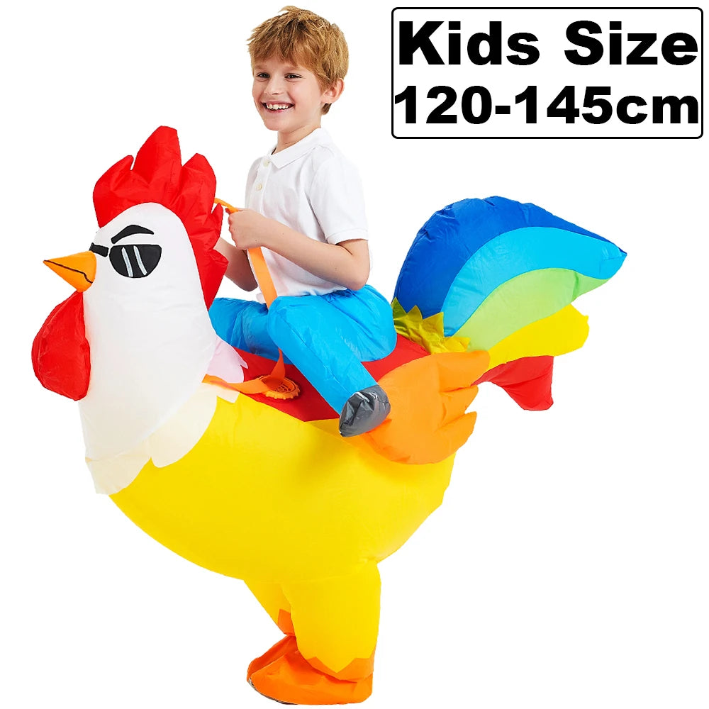 Inflatable Dinosaur Costume | Unisex Fit | Air Blown | Adult Youth Party Suit