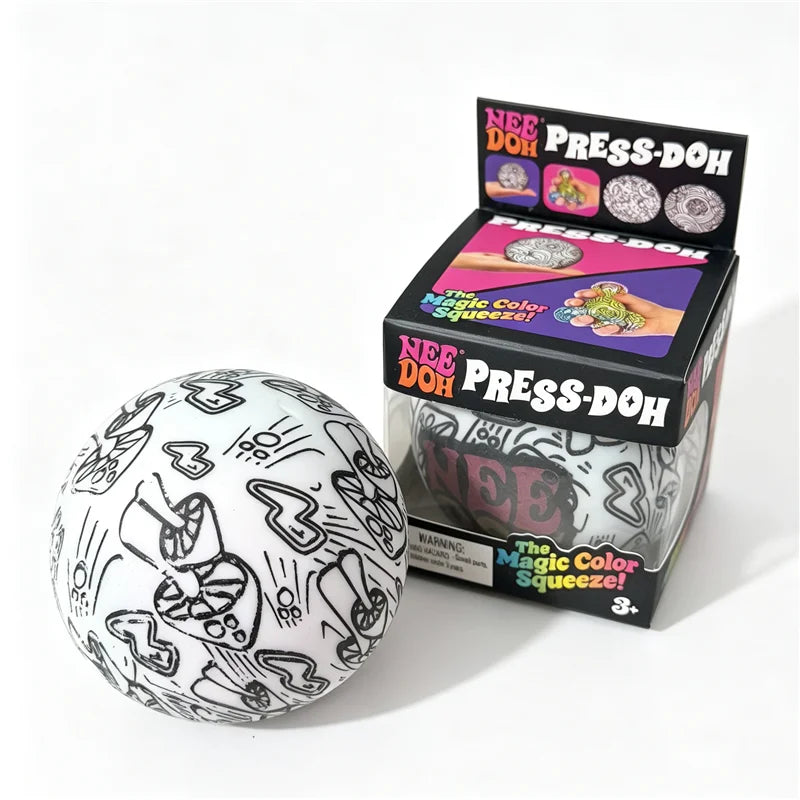 Color Changing Stress Ball | Soft Dough Fill | Non Toxic Safe | Ages 14 And Up
