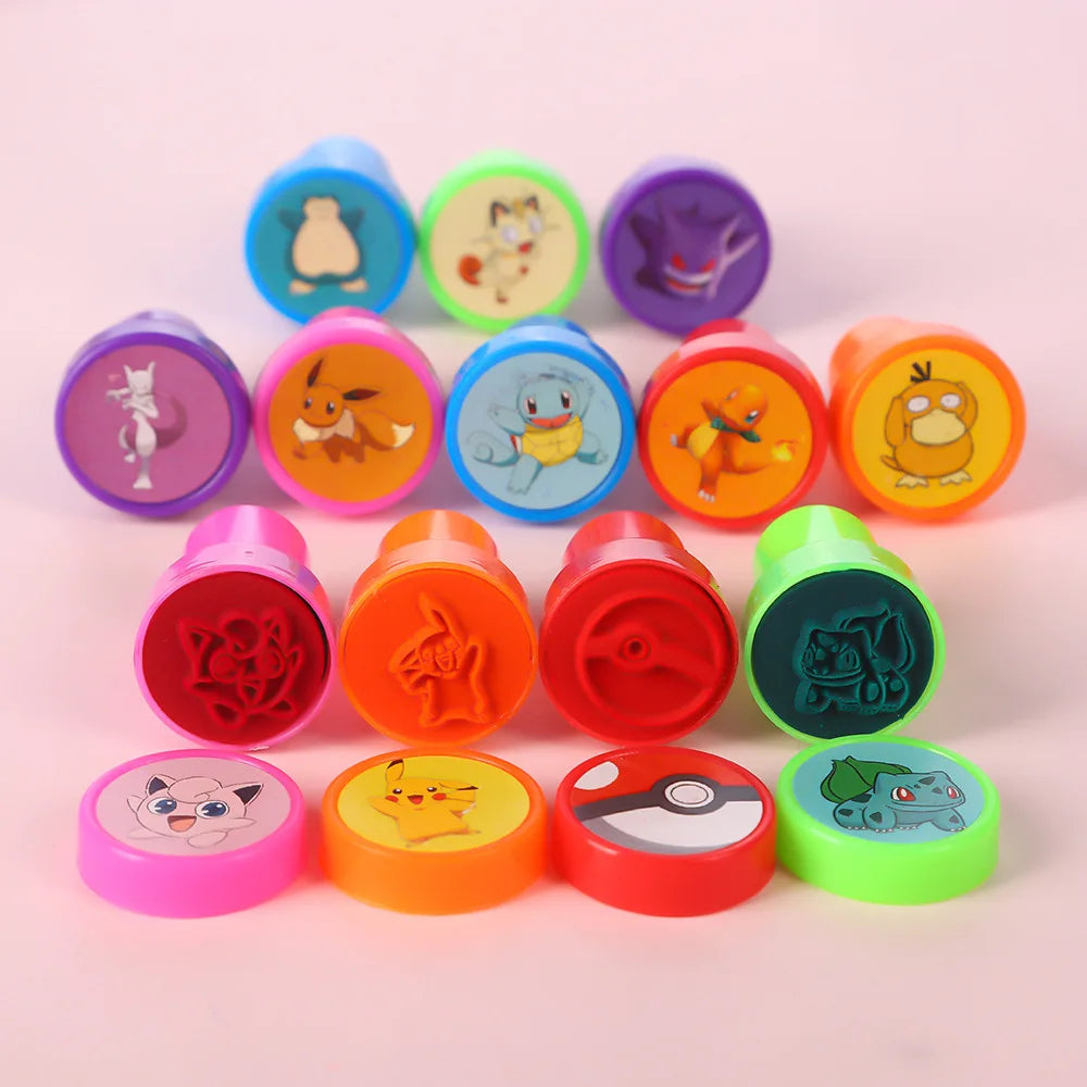 Pokemon Seal Stamp Set | 12 and 36 Pack | Party Favors | 12 Pack, 36 Pack