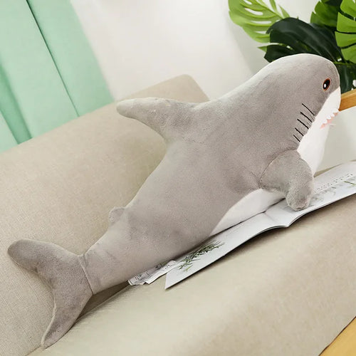 Kawaii Giant Shark Plush Toy Soft Stuffed Animal Doll Reading Pillow Toyland EU