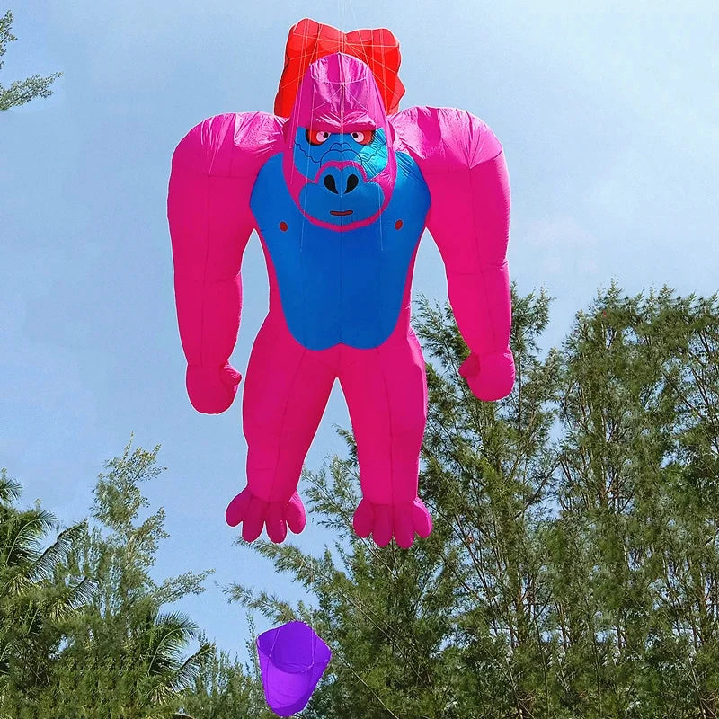 7m Giant Gorilla Kite with Free Shipping and Inflatable Line Laundry