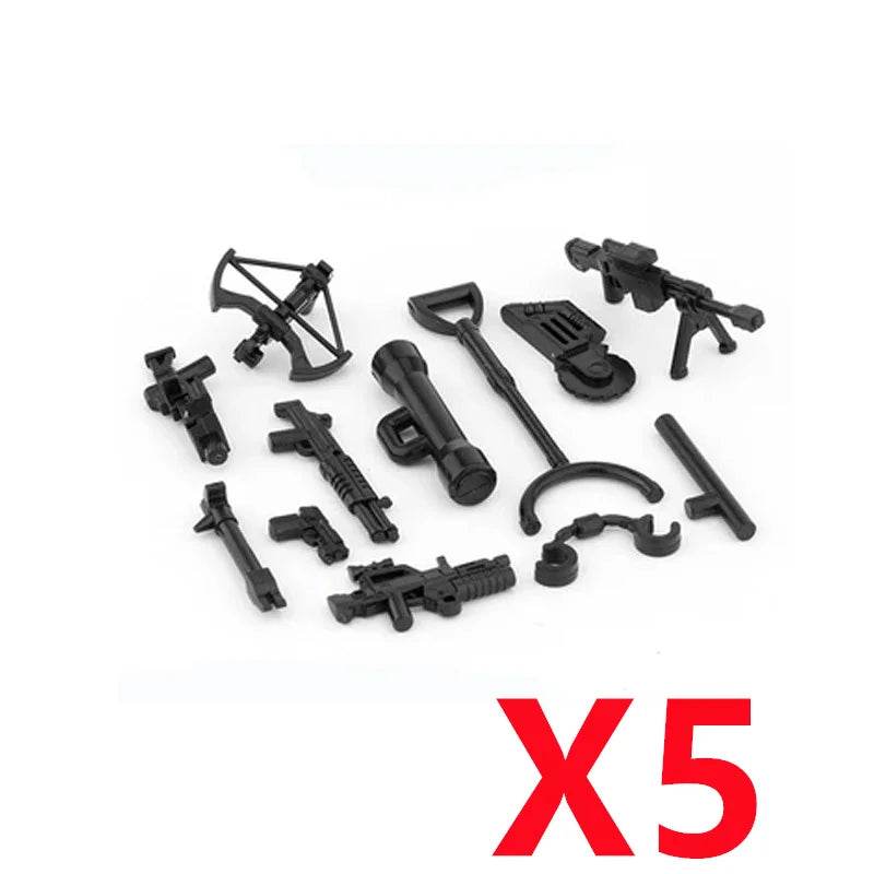 Premium Building Blocks Set Camouflage Military Equipment With Roadblock And Aircraft Parts For Kids - ToylandEU