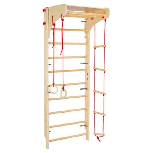 Wooden Swedish Ladder 4 In 1 Indoor Jungle Gym Set
